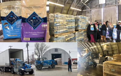 Blue Buffalo and Best Friends donate 35,000 pounds of pet food to IHS